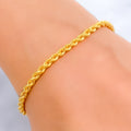 Refined Jazzy 22K Gold Bracelet