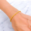 Refined Jazzy 22K Gold Bracelet