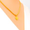 G - Dazzling 22k Gold Letter Pendant