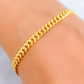 Versatile Glossy 22K Gold Bracelet