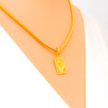 B - Adorned 22k Gold Letter Pendant