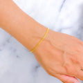 Luscious Lightweight 22K Gold Thin Bracelet
