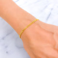 Textured Vibrant 22K Gold Bracelet