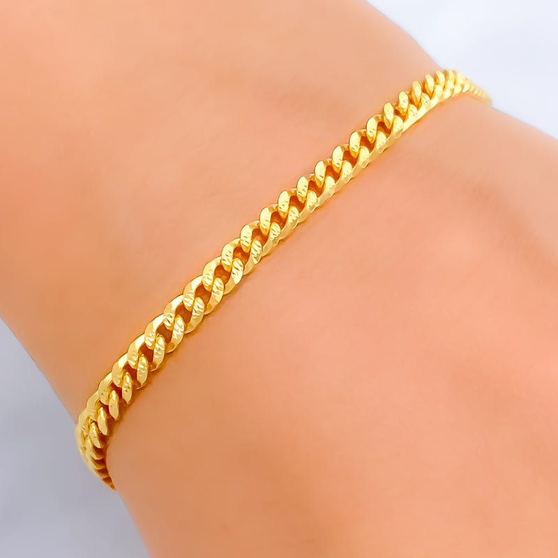 Blooming Interlinked 22K Gold Bracelet