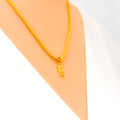 E - Vibrant 22k Gold Letter Pendant