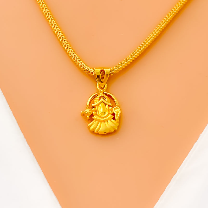 Stylish Rich 22k Gold Religious Pendant 