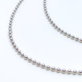 Classic 18K White Gold Bead Chain