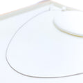 Ultra Dainty 18K White Gold Link Chain