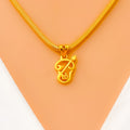 Vibrant Elevated 22k Gold Religious Pendant