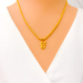 Vibrant Elevated 22k Gold Religious Pendant