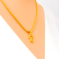 Vibrant Elevated 22k Gold Religious Pendant