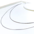 Ultra Thin 18K White Gold Fox Chain