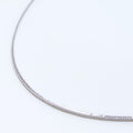 Ultra Thin 18K White Gold Fox Chain
