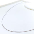 Ultra Thin 18K White Gold Fox Chain