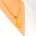 Artistic Shimmering 22k Gold Religious Pendant 