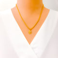 Precious Lightweight 22k Gold Religious Pendant
