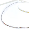 Classic 18K White Gold Box Chain - 18"