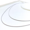 Hollow Rounded 18K White Gold Chain 
