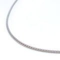 Hollow Rounded 18K White Gold Chain 