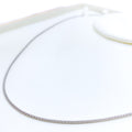 Hollow Rounded 18K White Gold Chain 