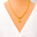 Noble Ornate 22k Gold Religious Pendant 