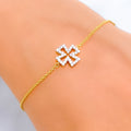 Exclusive Classic Diamond + 18k Gold Motif Bracelet