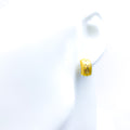 Delightful Dotted 22k Gold Earrings 