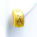 Delightful Dotted 22k Gold Earrings 