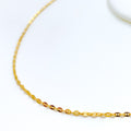 Trendy Lightweight 22K Gold Link Chain