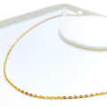 Trendy Lightweight 22K Gold Link Chain