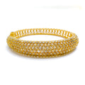 Captivating Flawless Polki 22k Gold Bangle Bracelet