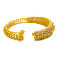 Captivating Flawless Polki 22k Gold Bangle Bracelet