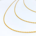 Dainty Lightweight 22K Gold Link Chain 