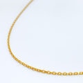 Dainty Lightweight 22K Gold Link Chain 