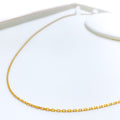 Dainty Lightweight 22K Gold Link Chain 