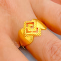 Graceful Adorned 22k Gold Ring
