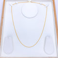 Subtle Interlink 22K Gold Chain - 18"