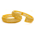 Twinkling Everlasting Polki 22k Gold Bangle Pair