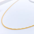 Subtle Interlink 22K Gold Chain - 18"