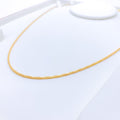 Subtle Interlink 22K Gold Chain - 20"