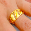 Refined Radiant 22k Gold Ring