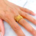 Colorful Trendy 22k Gold Ring
