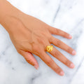 Versatile Lush 22k Gold Ring 