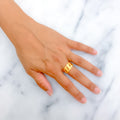 Stylish Brilliant 22k Gold Ring