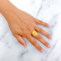 Classic Radiant 22k Gold Ring