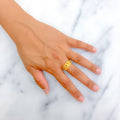 Opulent Gleaming 22k Gold Ring