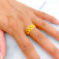 Opulent Gleaming 22k Gold Ring