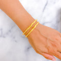 Distinctive Priceless 22k Gold Bangle Pair