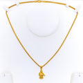 Artistic Shimmering 22k Gold Religious Pendant 