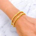 Distinctive Priceless 22k Gold Bangle Pair